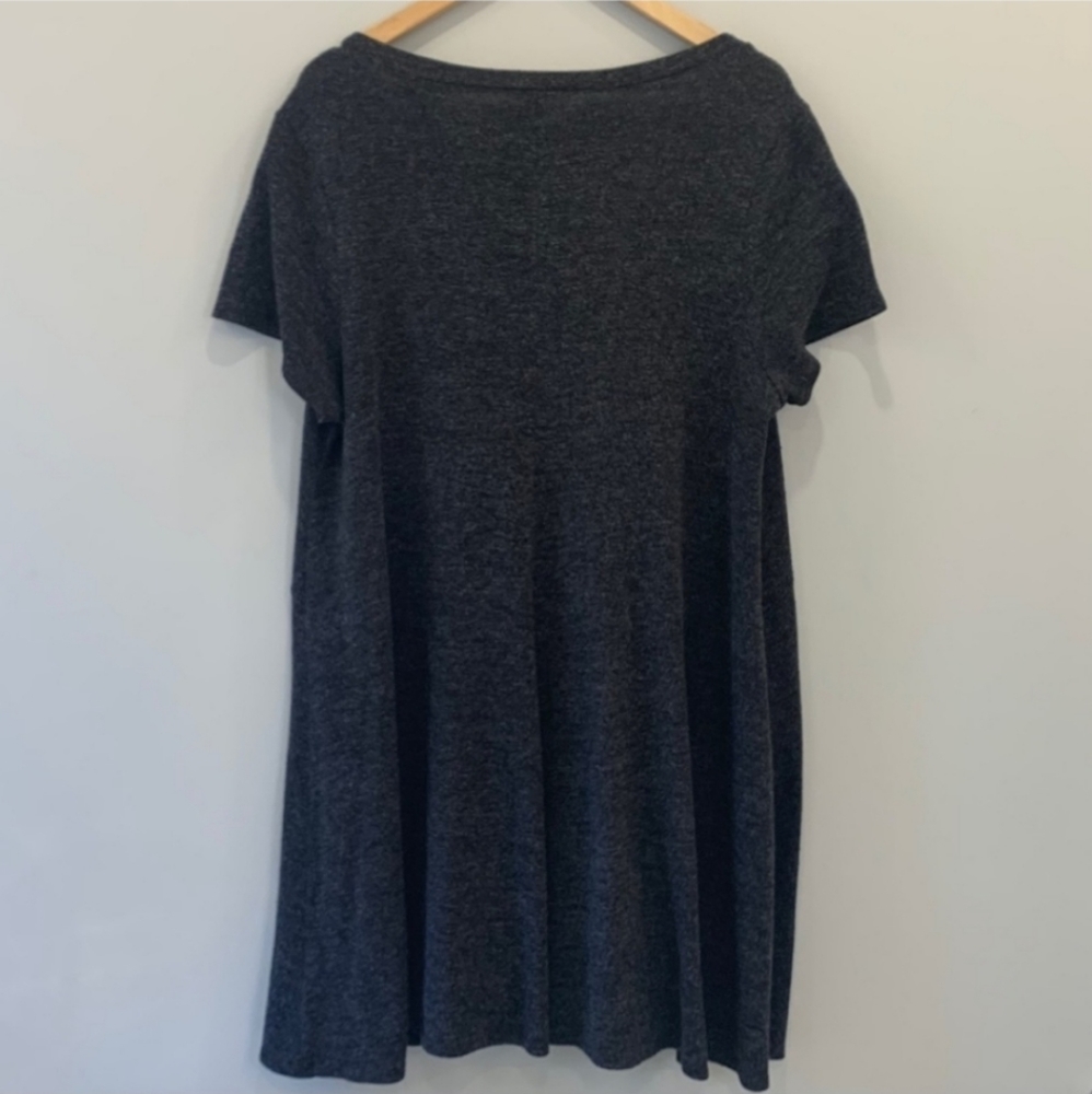 Torrid Grey Short Sleeve Mini Dress 2X